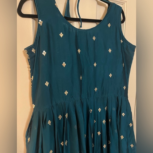 Blue Anarkali Dress size medium - Picture 6 of 8